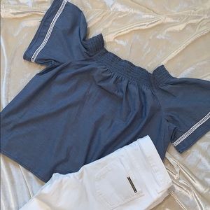 Calvin Klein Jeans  Off the Shoulder Top